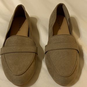 Torrid Taupe Faux Suede Loafers